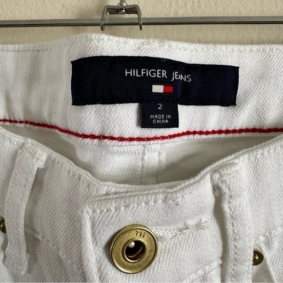NWT Hilfiger Jeans Size 2 White Jeans Tribeca Skinny Crop - Picture 6 of 7